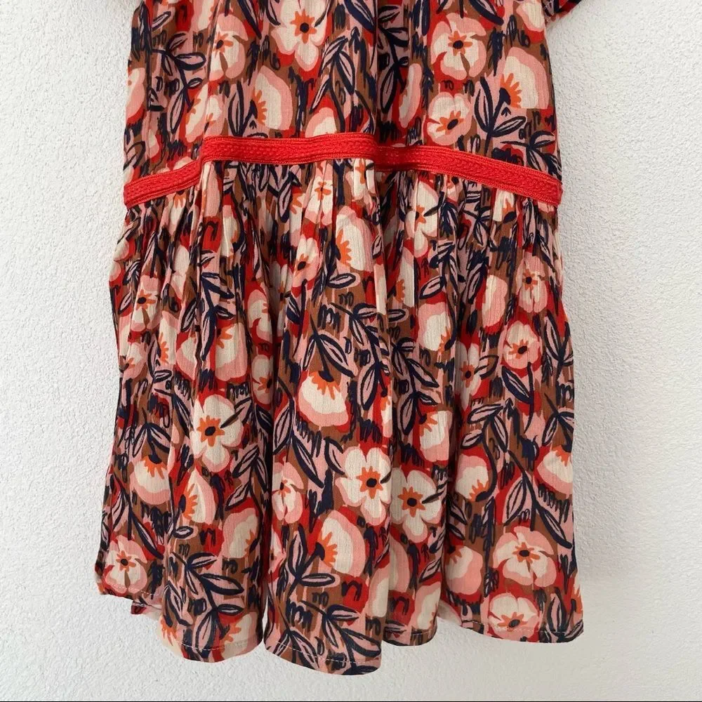 Gymboree Floral Print Short Sleeve Dress Size‎ 5